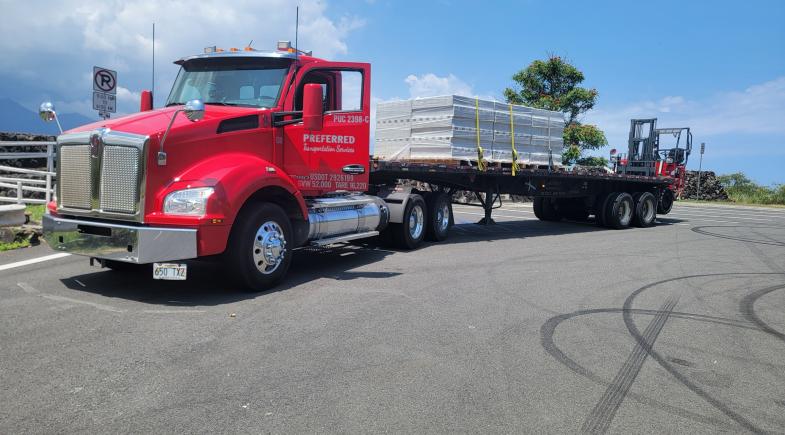 Flatbed & Drop Deck Trailers logistics service in Hawaii