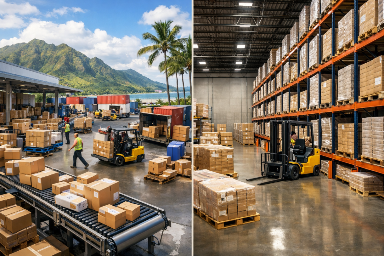 distribution center vs warehouse