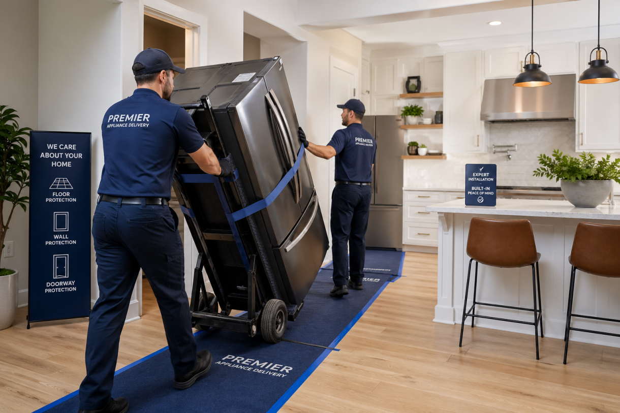 appliance delivery service safe transport and installation