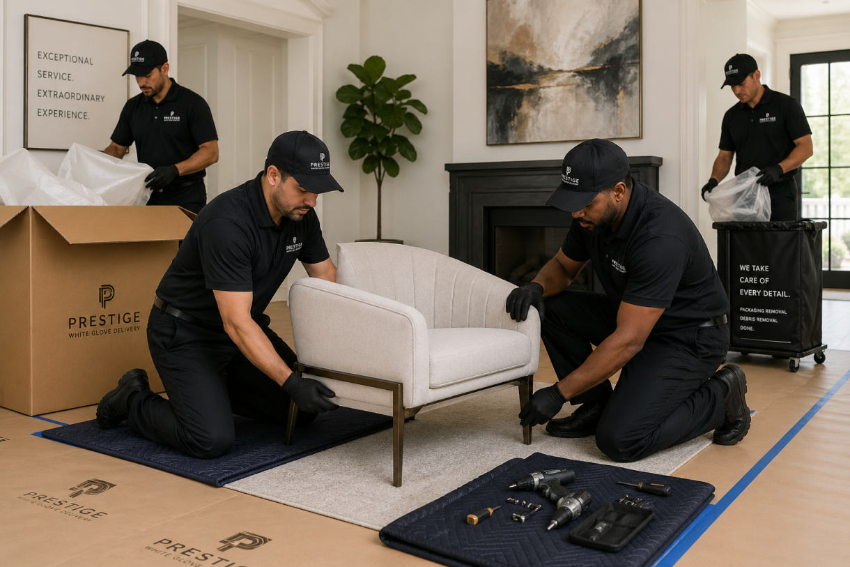 white glove delivery service vs standard delivery